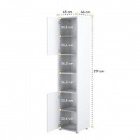 Plaukts CONCEPT PRO CP8, balts